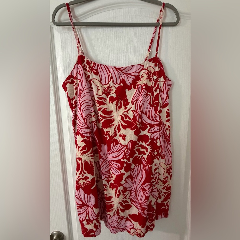 Abercrombie & Fitch Linen Blend Skort Dress